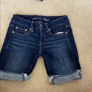 american eagle stretchy jean shorts